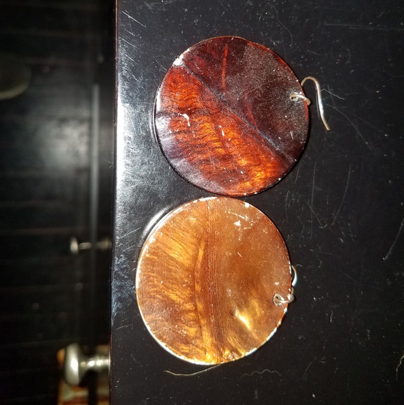 Handmade earrings with butterfly - Picture 2 of 2